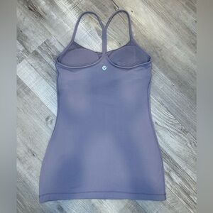 Lululemon Women 4 Purple Blue Power Pose Yoga Tank Top Built In Sport Bra $54